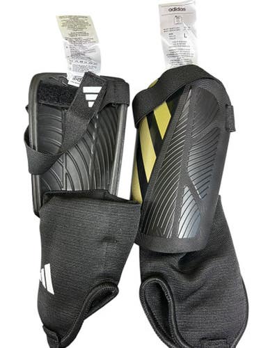 Used Adidas Soccer Shin Guards Adult Black SM 11833-S000166938