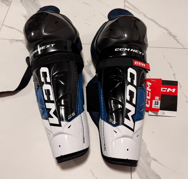 Senior CCM Next 15" Shin Pads (New)