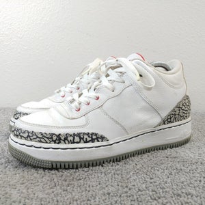 Nike Air Jordan Fusion 3 GS Boys Size 7Y Basketball Shoes White AF1 323947-161