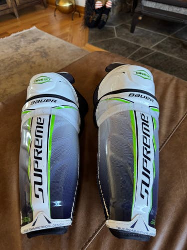 Senior Bauer Supreme One80 14" Shin Pads Pro Stock (New)