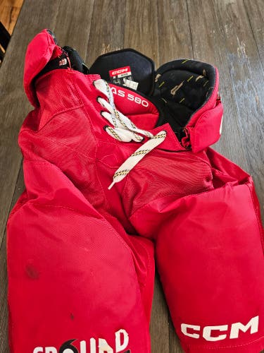 Men's Senior Medium CCM Tacks AS 580 Hockey Pants (Used)