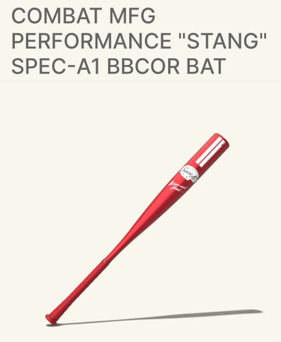 2025 Combat MFG Spec A1 Alloy BBCOR Certified Bat (-3) 30 oz 33" (New)