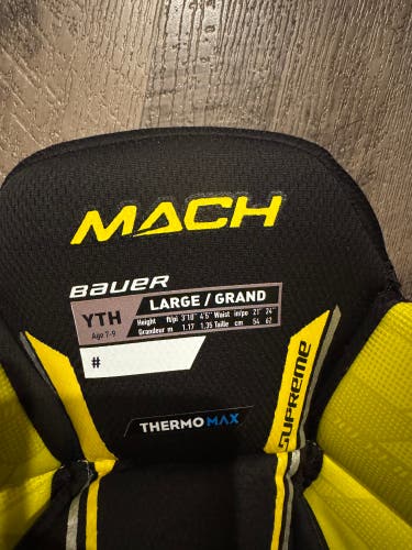 Youth Large Bauer Mach Hockey Pants (New)