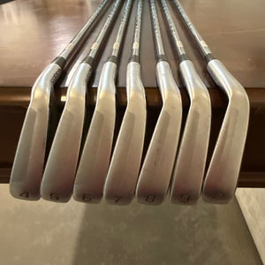 Men's 2022 Cobra King Forged TEC One Length Right Handed Iron Set Stiff Flex Steel Shaft (Used)
