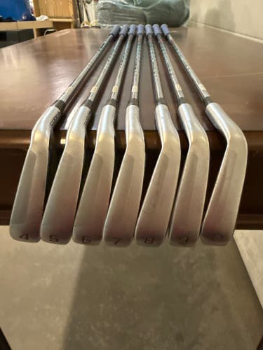 Men's 2022 Cobra King Forged TEC One Length Right Handed Iron Set Stiff Flex Steel Shaft (Used)