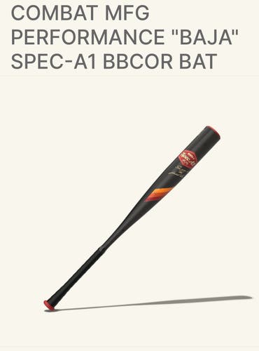 2025 Combat MFG Spec A1 Alloy BBCOR Certified Bat (-3) 30 oz 33" (New)