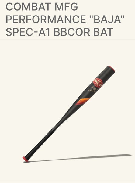 2025 Combat MFG Spec A1 Alloy BBCOR Certified Bat (-3) 30 oz 33" (New)