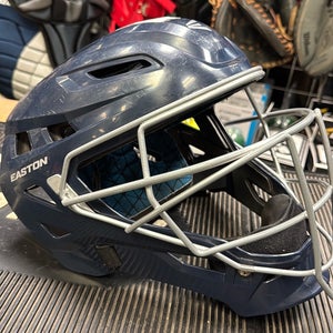 Navy Blue Easton Gametime size Large catcher's headgear mask adult SR senior baseball NOCSAE