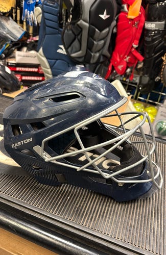 Navy Blue Easton Gametime size Large catcher's headgear mask adult SR senior baseball NOCSAE