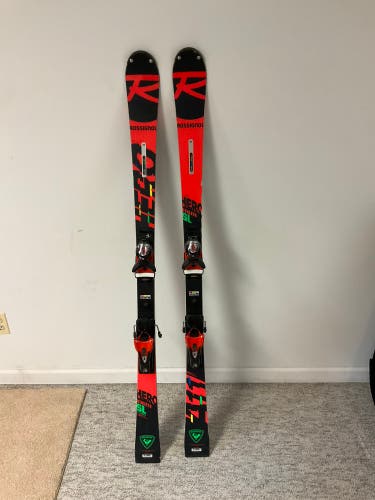 Rossignol Hero Athlete SL 150 cm Racing Skis With Bindings Max Din 12 (Used)