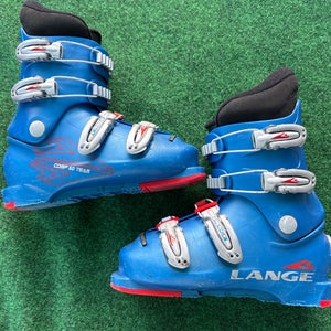 Kid's Lange Comp 60 Team Ski Boots (Used) | Mondo 22.5 (268mm)