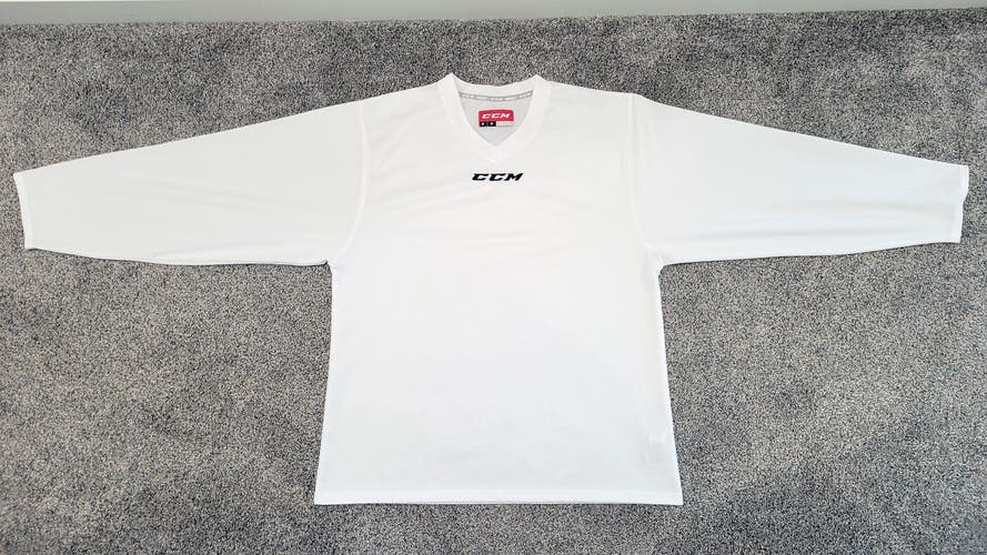 CCM practice jersey Sr Md white (used)