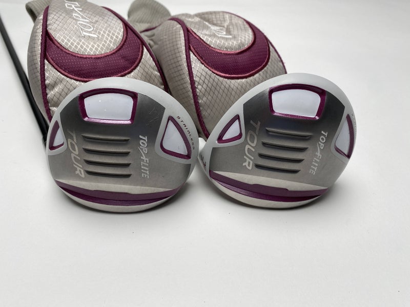 Topflite Tour 3 & 7 Fairway Wood Set 15* 20* Top Flite Tour Ladies RH HC