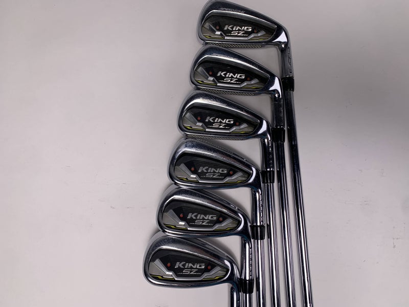 Cobra KING SpeedZone Iron Set 4-PW KBS Tour 90 Regular Steel Mens RH No 7 iron