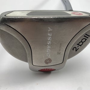 Odyssey White Steel 2-Ball Mid Putter 34" Mens RH