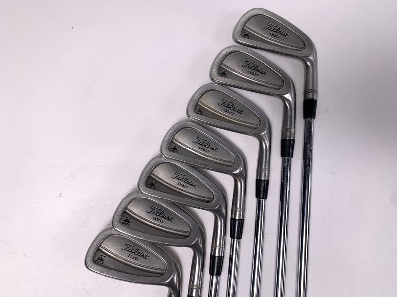 Titleist DCI 990 Iron Set 3-9 Dynalite Gold Sensicore R300 Regular Steel Mens RH