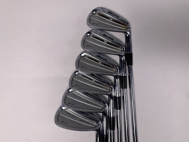 Mizuno MP 52 Iron Set 4-PW FCM Rifle 6.0 Stiff Steel Mens RH - No 9i