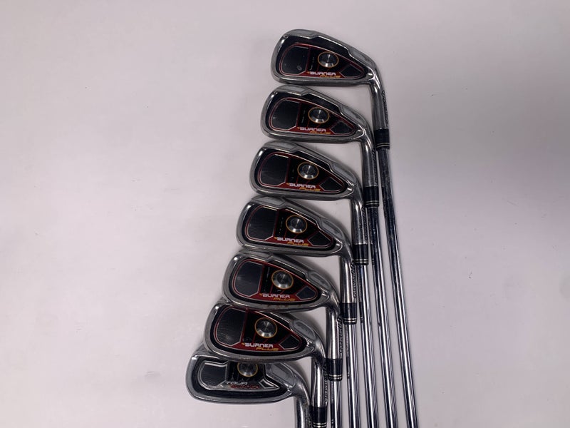 TaylorMade Burner Plus Iron Set 4-PW+GW REAX Uniflex Steel Mens RH - No 8i