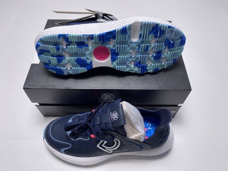 G/Fore Ladies Debossed Skull & T's MG4Xs+ Golf Shoes Blue Womens 9.5 GLF000017