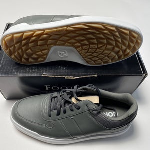 FootJoy Contour Casual Golf Shoes Charcoal Gray White Men's SZ 10 (54375)