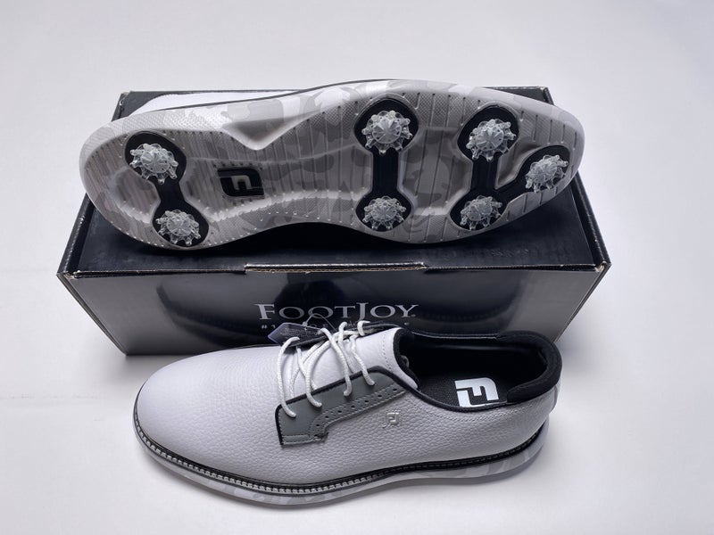 FootJoy FJ Traditions Blucher Camo Golf Shoes White Gray Men's SZ 11 (57953)