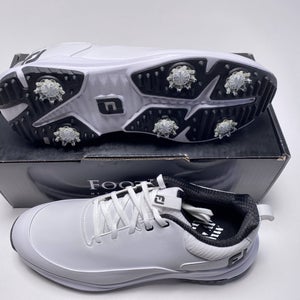 FootJoy FJ Tour Rival Golf Shoes White Black Men's SZ 10 (56958)