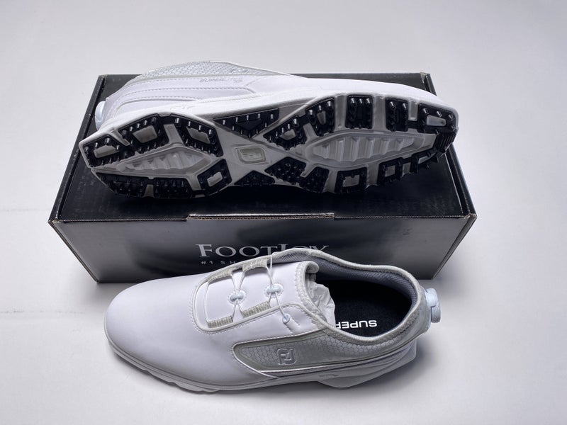 FootJoy Superlites XP BOA Golf Shoes White Men's SZ 9 (58091)