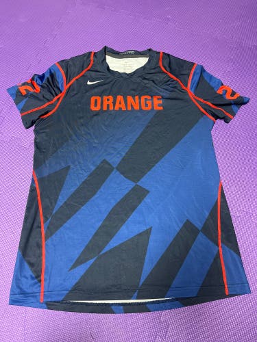 Syracuse lacrosse shirt  number 22  Size Late