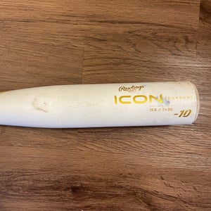 2024 Rawlings Icon Composite USSSA Certified Bat (-10) 19 oz 29" (Used)