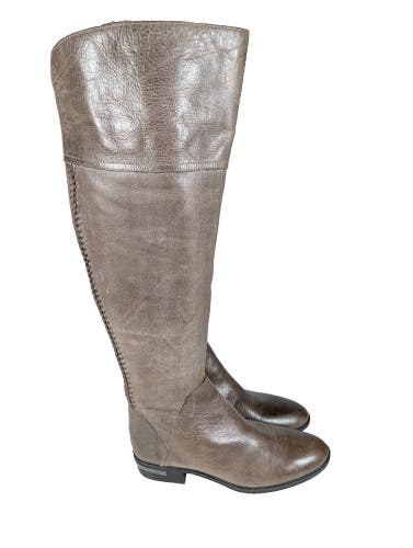 Vince Camuto Boots Womens Size 9 Pedra Tall Over The Knee High Brown Leather NEW