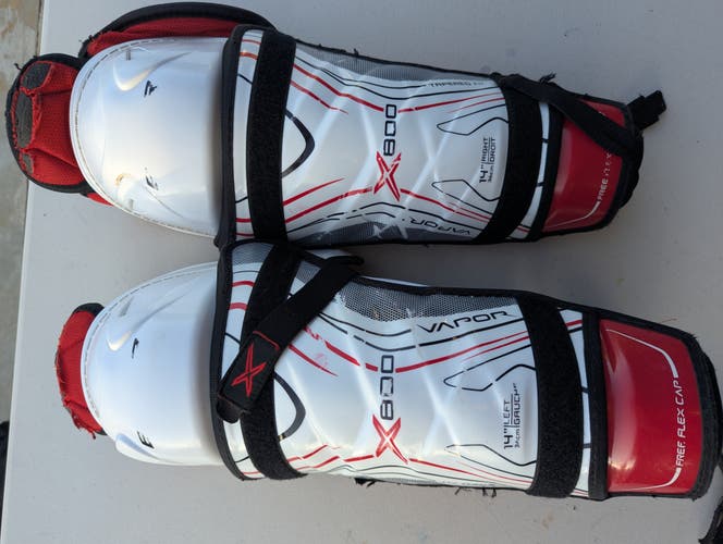 Senior Bauer Vapor X800 14" Shin Pads (Used)