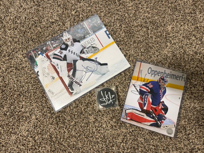 Henrik Lundqvist Autographed Memorabilia