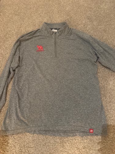 UH baseball quarter zip Gray XL Men's Marucci Shirt (Used)