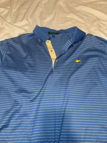 Peter Millar Masters Blue XL Men's cotton Shirt (Used)