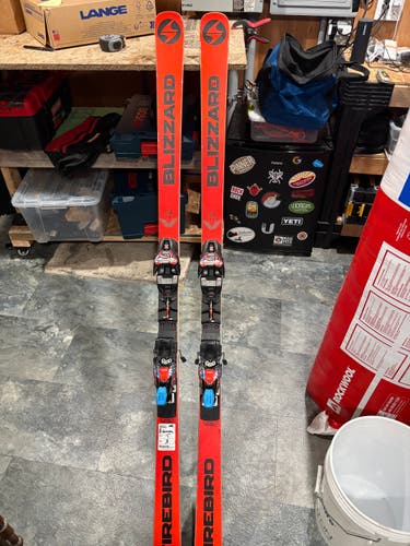 Used 2020 Blizzard Racing GS FIS Skis With Bindings Max Din 16