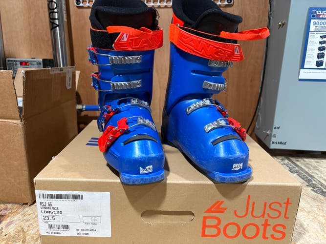 Lange RSJ 65 Junior Ski Boots - Vibrant Blue - Mondo 23.5