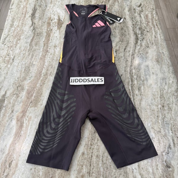Adidas Adizero Pro Elite Black Yellow Pink Rheon Running Speed Suit Men’s Sz S
New With Tags - RARE