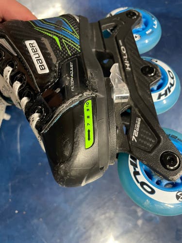 Bauer Inline Skates Regular Width Size 7-10 (adjustable) (Used)
