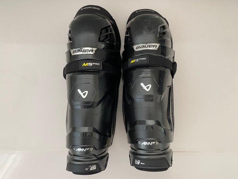 Senior Bauer Supreme M5 Pro Shin Pads 15" guards