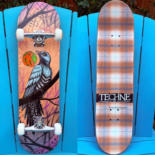 Techne Skateboards Dylan Goldberger “Sing” Complete Skateboard 8.25” - OJ Wheels
