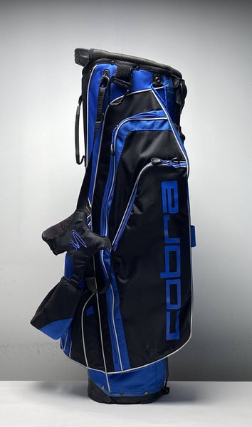 Cobra Lightweight Stand Bag Blue/Black 5-Way Divide Dual Strap Golf Bag