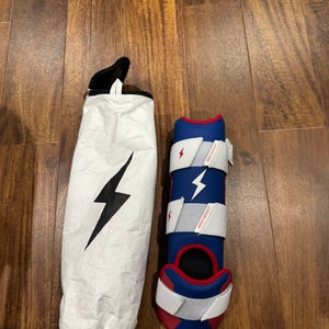 Red/white/ blue Bruce bolt leg guard adult  (New)