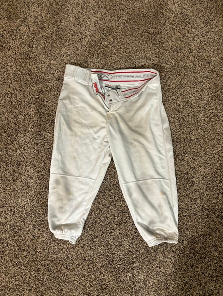 White Men's Medium Adult Rawlings Game Pants (Used)
