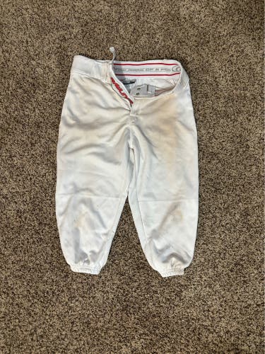 White Men's Medium Adult Rawlings Game Pants (Used)