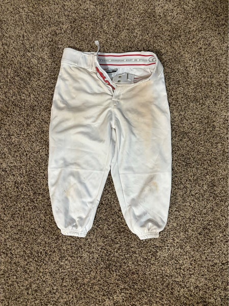 White Men's Medium Adult Rawlings Game Pants (Used)