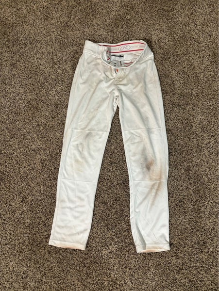 White Men's Medium Adult Rawlings Game Pants (Used)