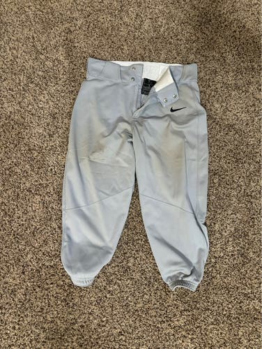 Gray Men's Small Adult Nike Game Pants (Used)