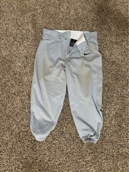 Gray Men's Small Adult Nike Game Pants (Used)