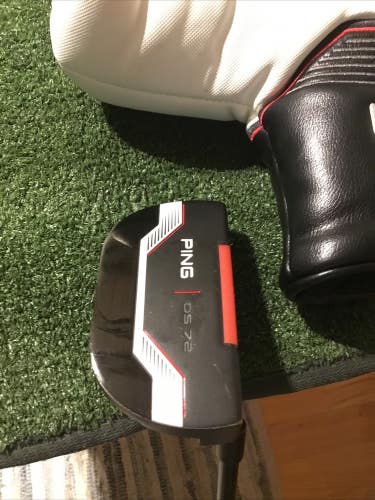 Ping DS 72 Black Dot Putter 36 Inches (RH) & Head Cover *VGC* Slight Arc