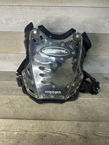 O'Neal Hammer Chest Protector Black Clear Moto MX Off-Road Enduro Adult Large